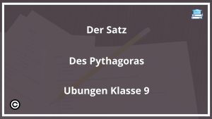 Der Satz Des Pythagoras Übungen Klasse 9 PDF