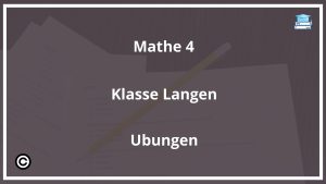 Mathe 4 Klasse Längen Übungen PDF