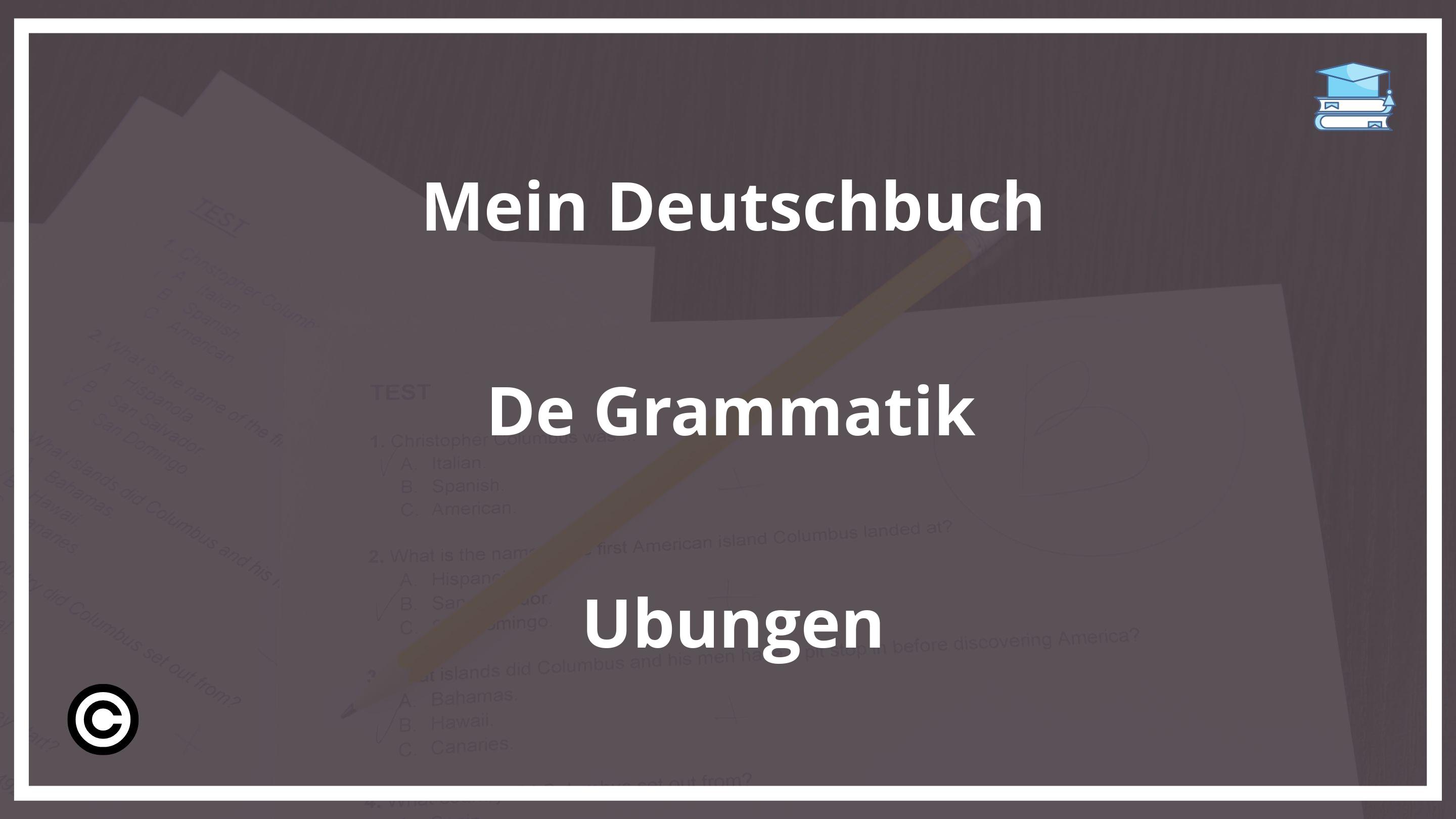 Mein Deutschbuch De Grammatik Übungen PDF