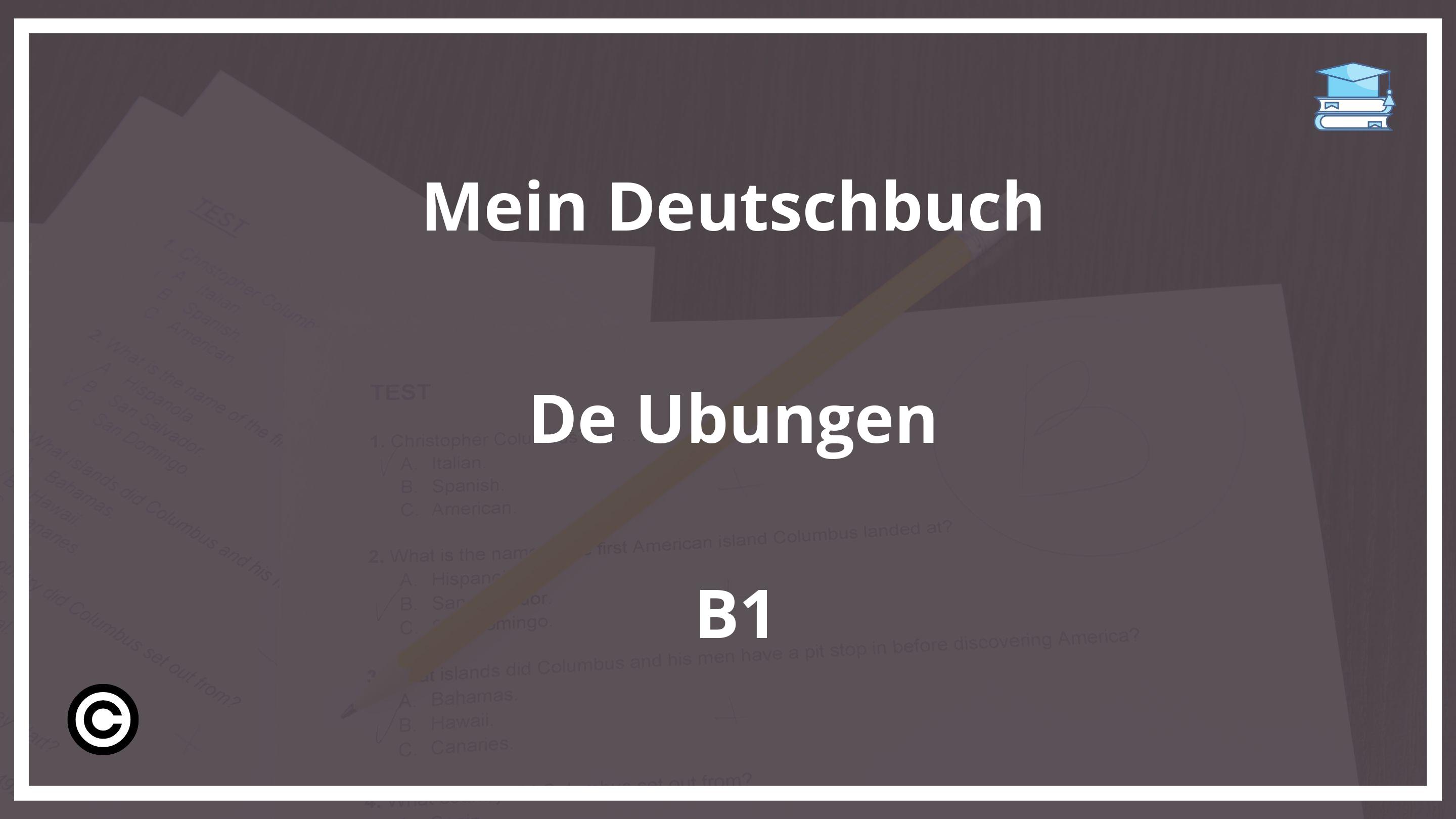 Mein Deutschbuch De Übungen B1 PDF