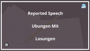 Reported Speech Übungen Mit Lösungen PDF