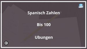 Spanisch Zahlen Bis 100 Übungen PDF