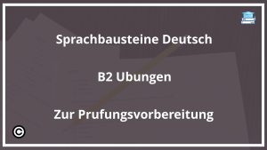 Sprachbausteine Deutsch B2 Übungen Zur Prüfungsvorbereitung PDF